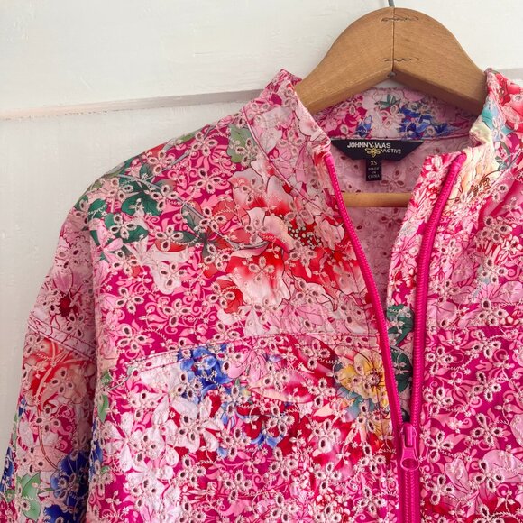 Johnny Was Floral Eyelet Jacket - Picture 6 of 11